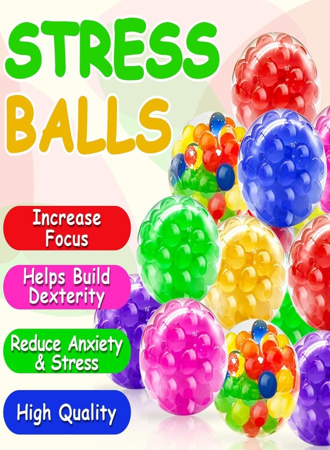 AMENON 24 Pack Easter Eggs Prefilled with Stress Balls Fidget Toys,Squeeze Sensory Stress Relief Squishy Balls for Kids Boys Girls Toddler Easter Basket Essential Stuffers Easter Eggs Hunt Party Favor - Image 4